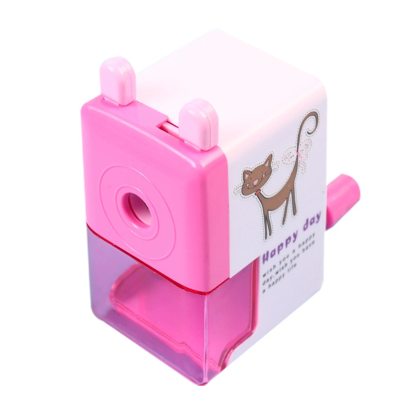 Factory Direct Selling Cartoon Modeling Color Hand Cranking Pencil Sharpener for Kids Learn