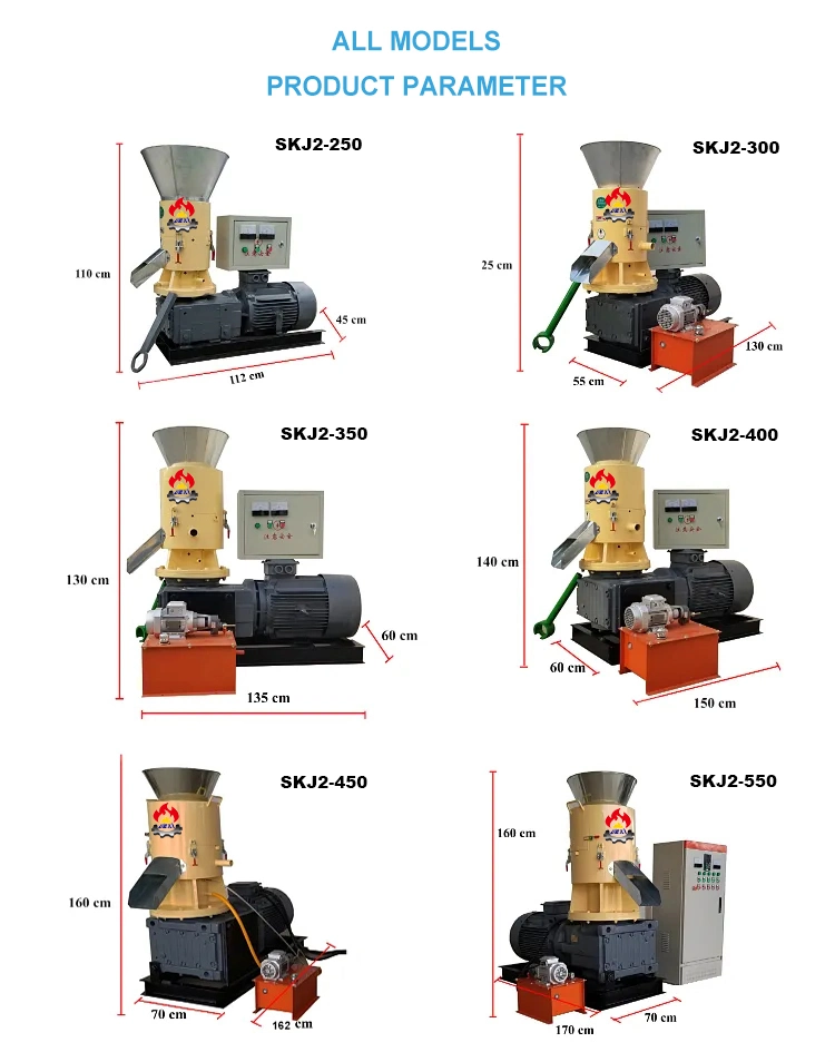 Hot Sale Factory Directly Supply Home Use Wood Sawdust Rice Husk Peanut Shell Grass Straw Hay Pellet Press Maker Machine Equipment for Sale Price