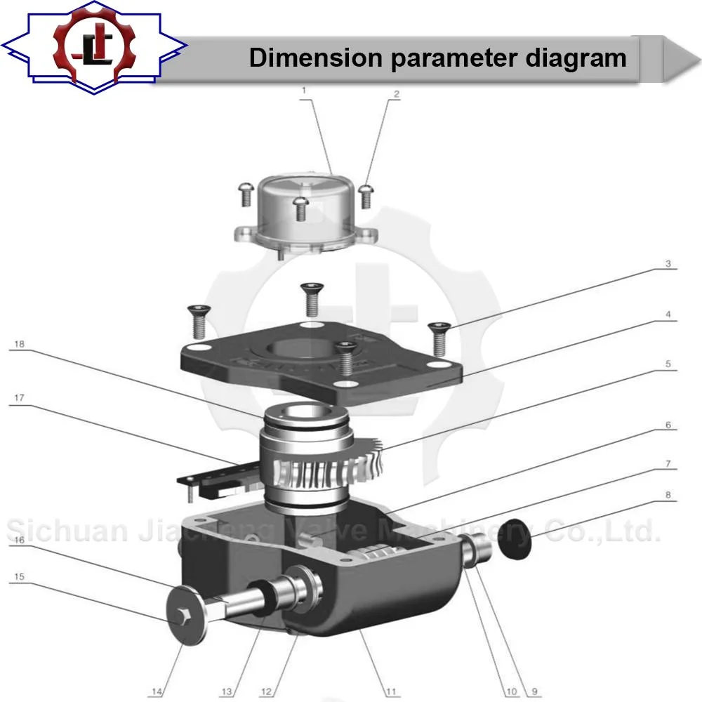 Lsd Series Manual Type Valve Worm Gearbox