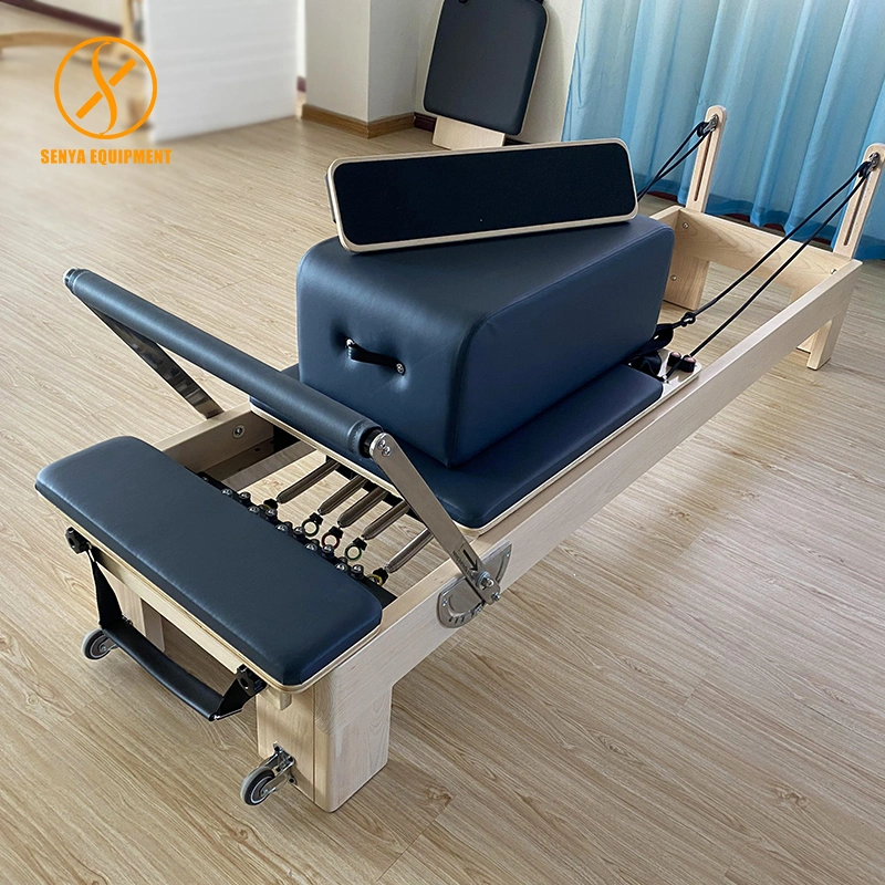 Body Building Gym Home Fitness Equipment Maple Wood Pilates Reformer Machine Commercial Bed