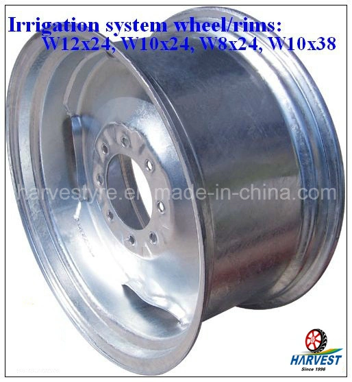 Hot Galvanizing Steel Wheel Irrigation Wheel of W12X24 W10X38