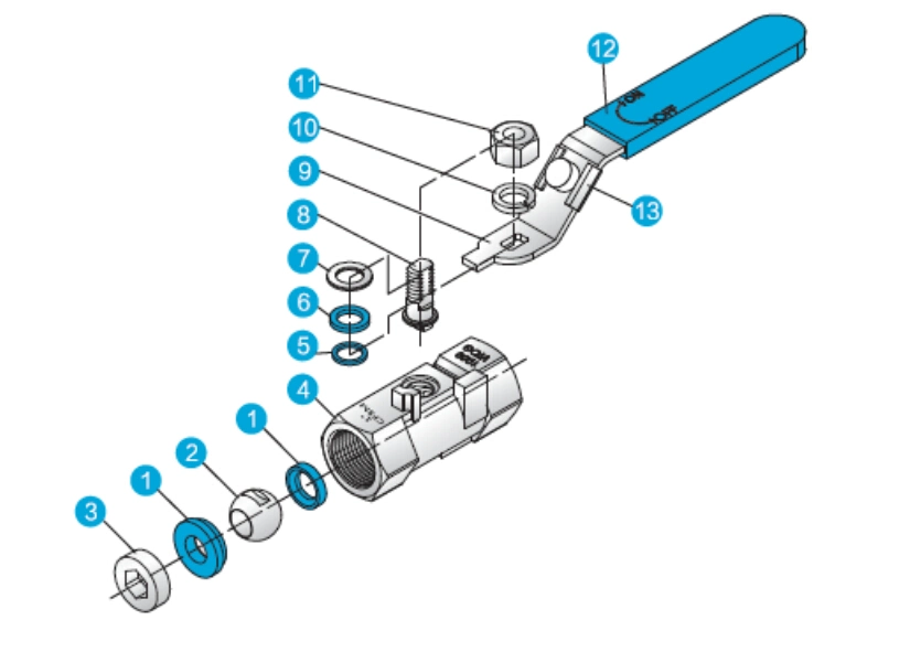 Stainless Steel Floating Ball Valve (Valvula de bola)