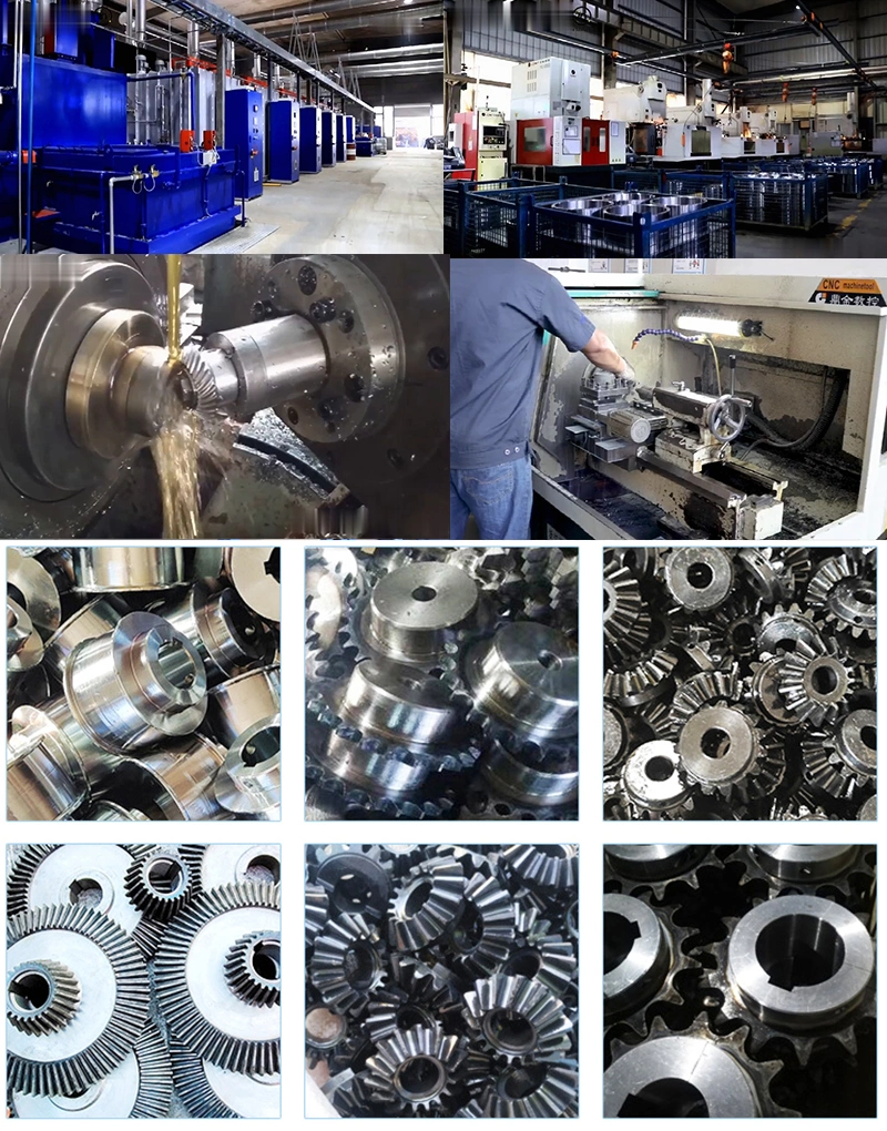 High Quality Differential Crown Wheel and Pinion Gear CNC Machining Parts Spiral Bevel Gear for Truck Spare Parts