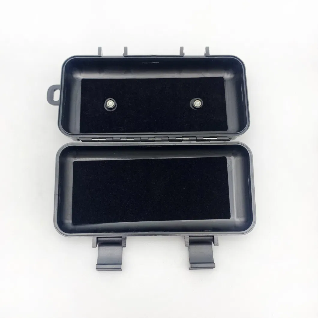 Black Color ABS Plastic Box Stick on Bottom of Car Hidden Storage Secret Stash Car Storage Hidden Magnetic Box