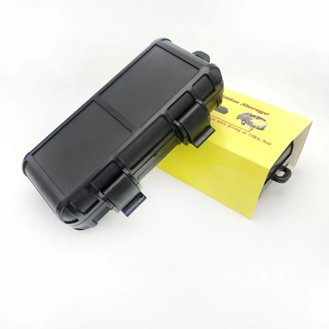 Black Color ABS Plastic Box Stick on Bottom of Car Hidden Storage Secret Stash Car Storage Hidden Magnetic Box