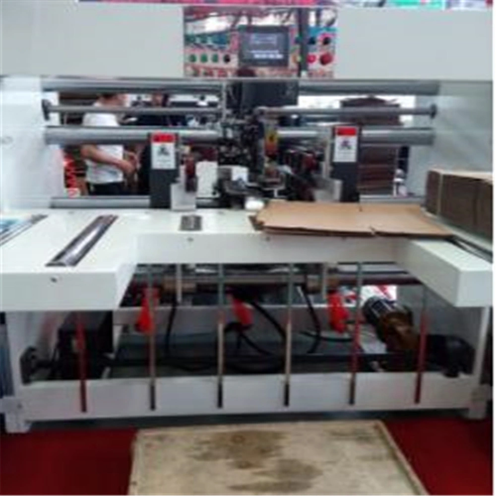 Semiautomatic Single Piece Carton Box Sheet Sticher Machine