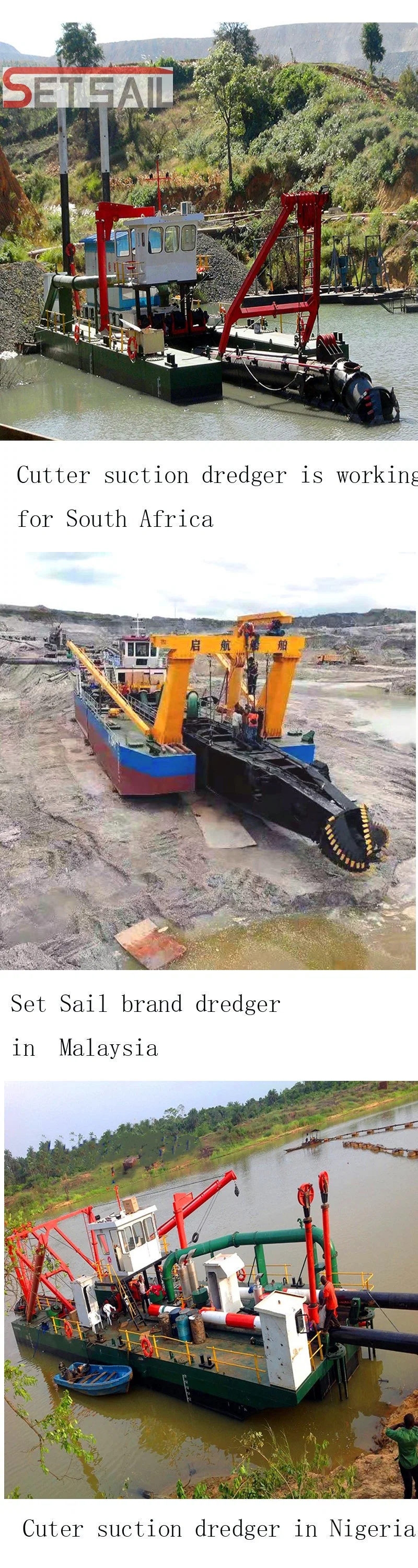 20 Inch Cutter Suction Dredger with Depth Sounder