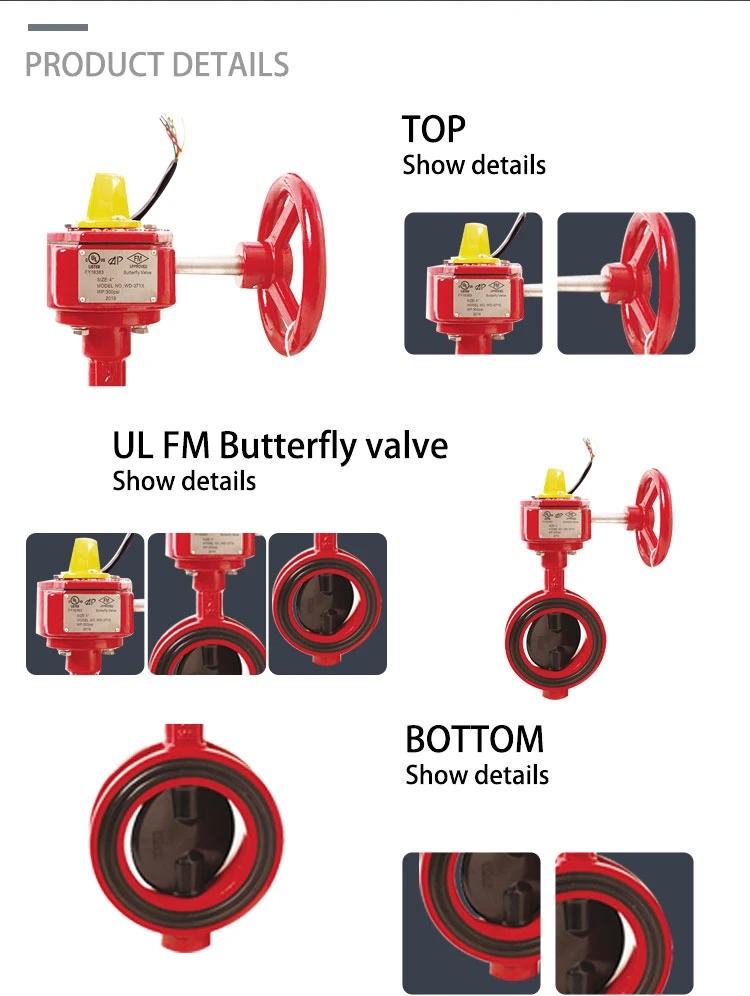 Wafer Butterfly Valve with Signal Gearbox