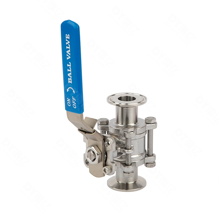 1/4&quot; Stainless Steel Sanitary Threading Straight 1-PC Ball Valve Valvula De Bola De Rosca Sanitaria Recta De 1 Pieza De Acero Inoxidable