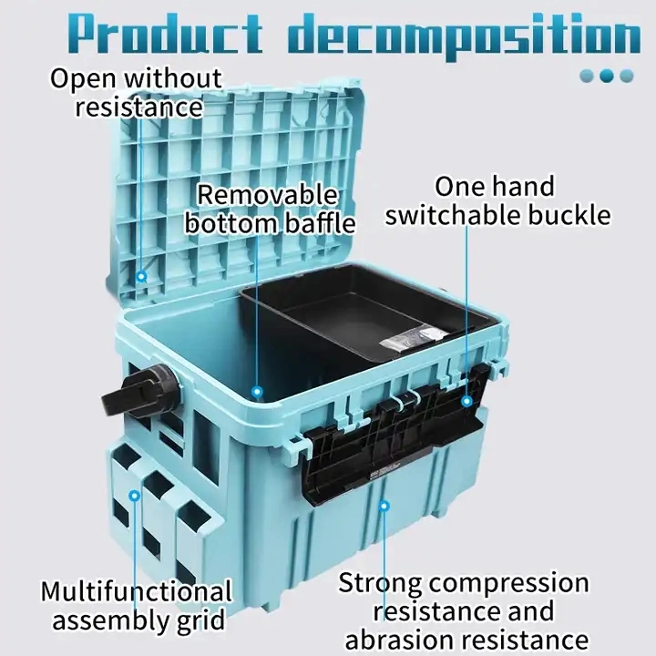 Large-Capacity Insertion Rod Design Double-Layer Fishing Tackle Box Ci22720