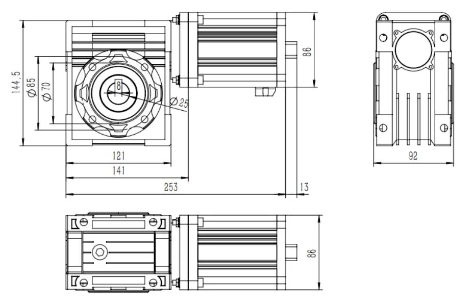 Screen Display High Speed Door Control System Shutter Motor Gear Motor Automatic Roller Door Automatic Opener Gate Operators