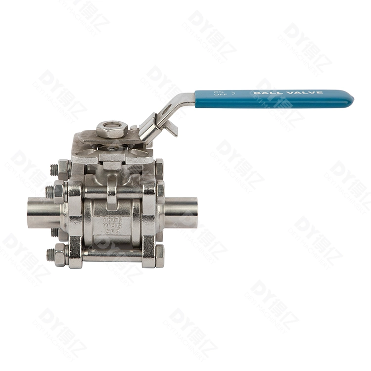 1/4&quot; Stainless Steel Sanitary Threading Straight 1-PC Ball Valve Valvula De Bola De Rosca Sanitaria Recta De 1 Pieza De Acero Inoxidable