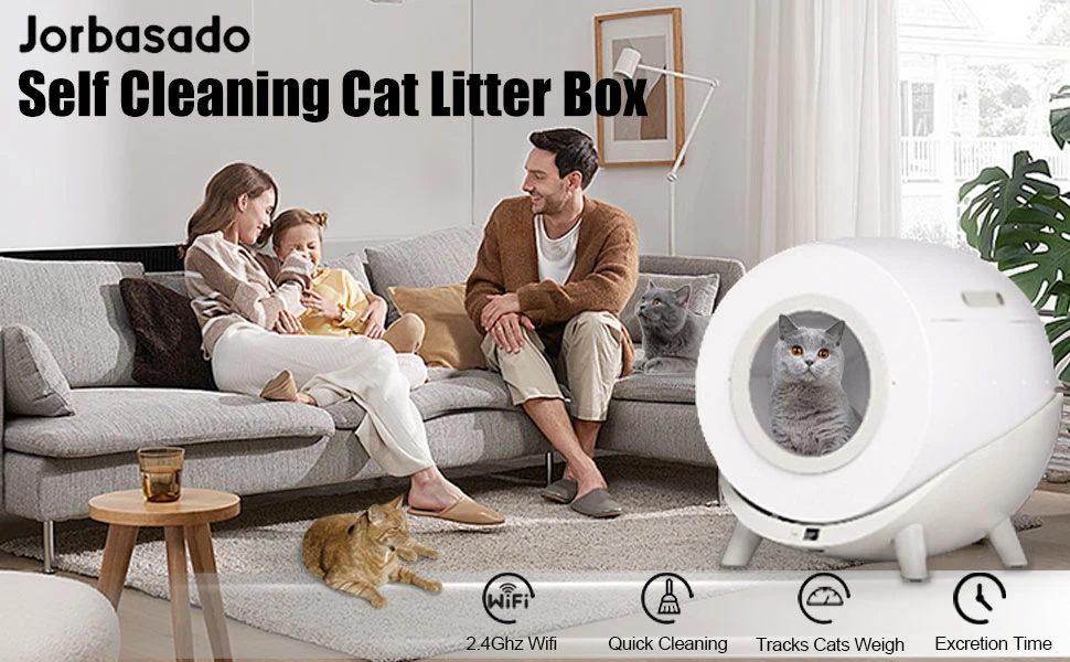 Self-Cleaning Large Capacity Automatic Cat Litter Box