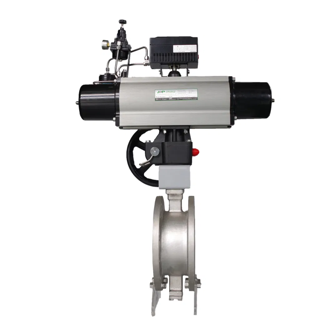 DN50 Air Control Butterfly Valve Pneumatic Regulating Actuator Butterfly Valve