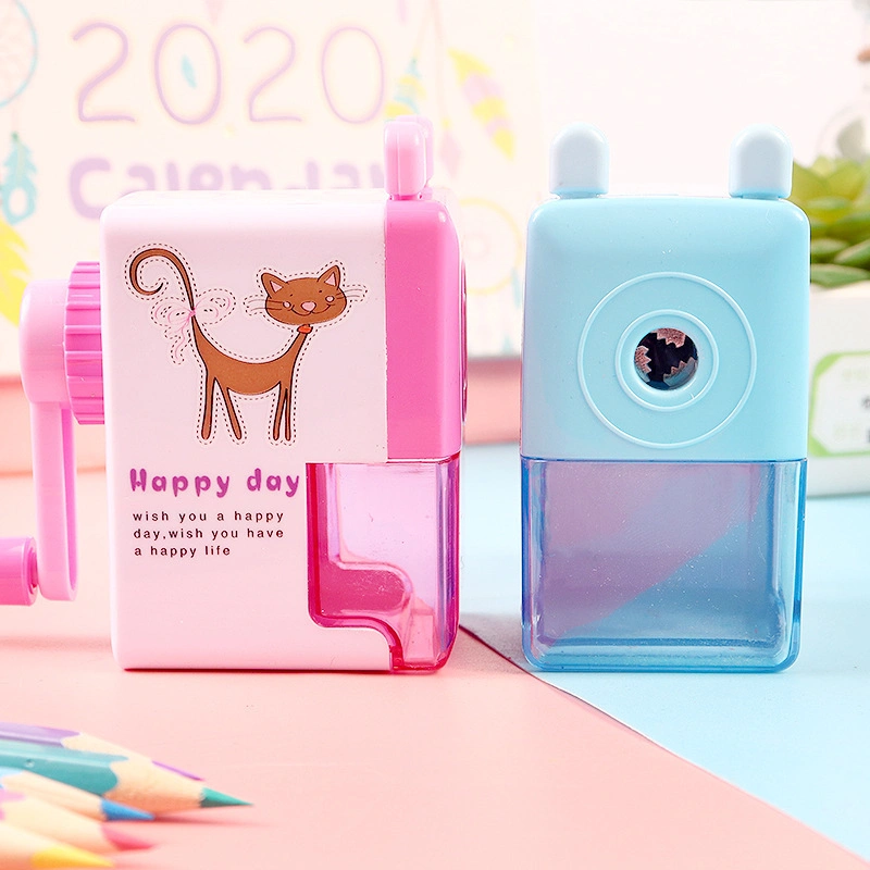 Factory Direct Selling Cartoon Modeling Color Hand Cranking Pencil Sharpener for Kids Learn