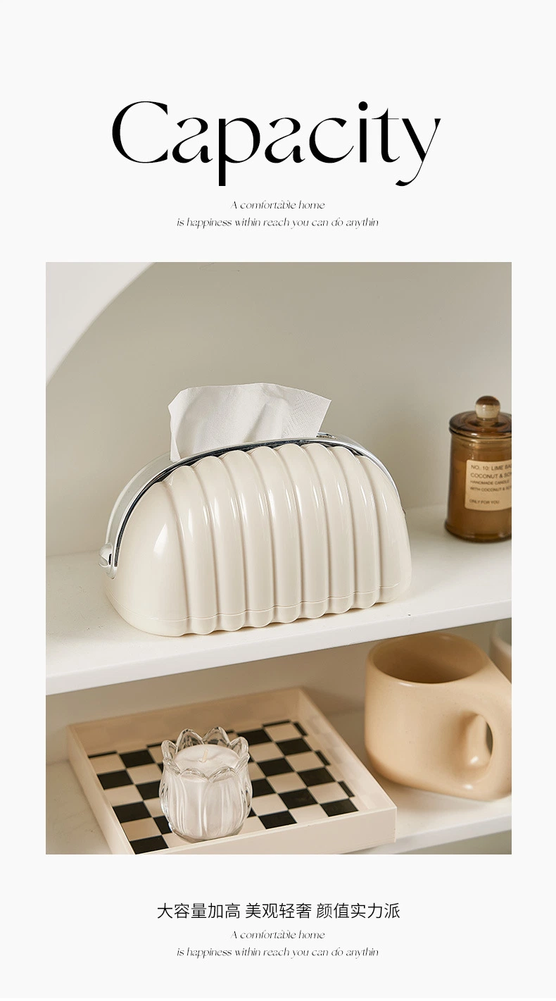 Cream Bag Tissue Box Living Room Bedroom Desktop Cream Style High Value