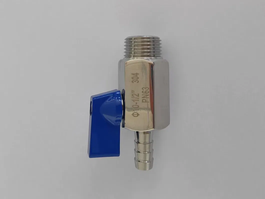 SS304 316 Bsp NPT Male and Female Threaded Butterfly Manual Mini Ball Valve