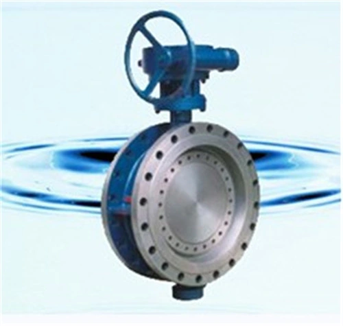 Gear Operator Stainless Steel Big Size Pipe Fitting Double Flange Butterfly Valve