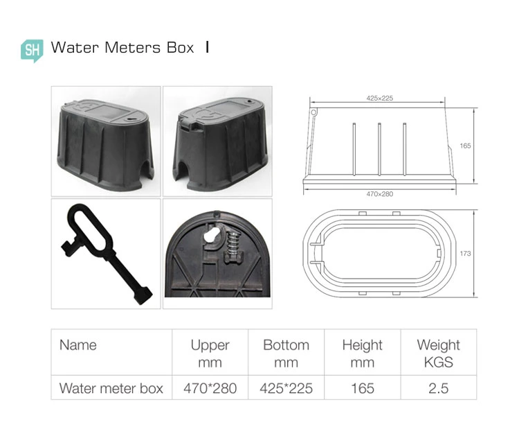 Good Price Single Jet DN15~DN32 Dry Dial Class B Plastic Water Meter Box