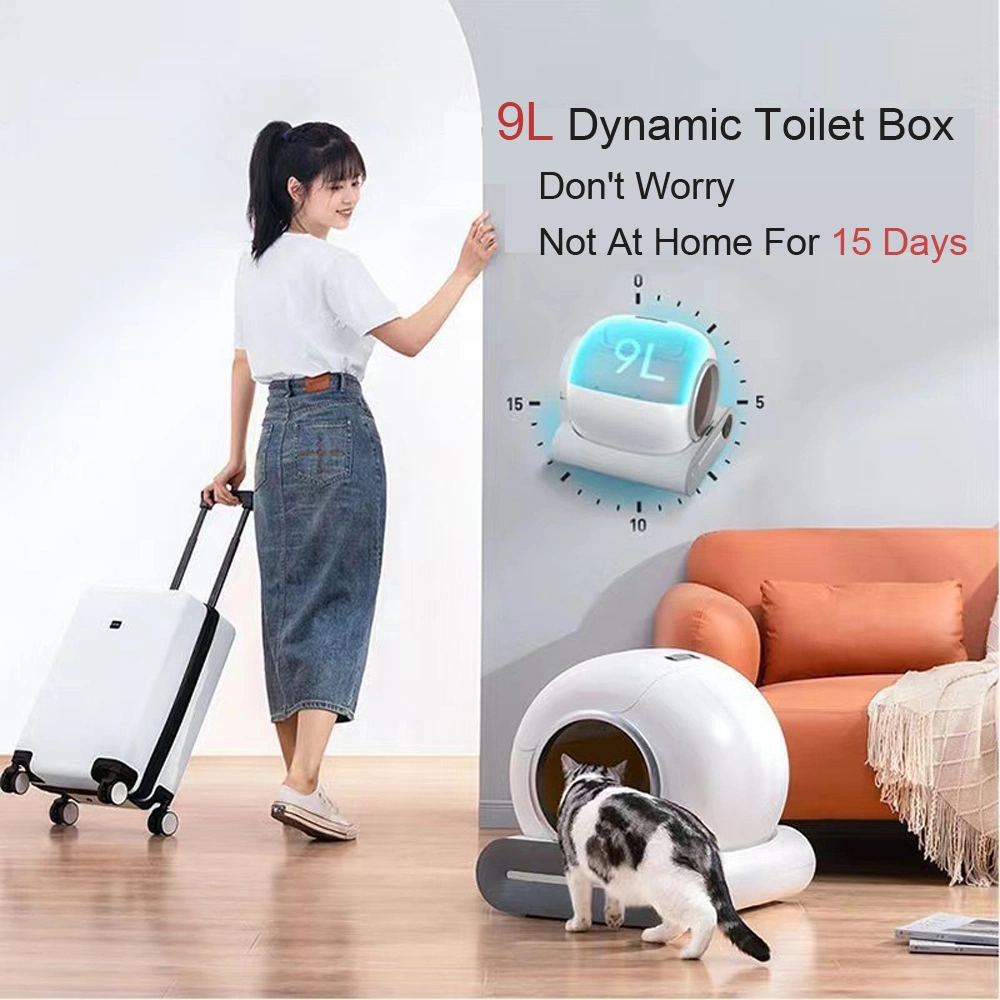 2023 Hot Selling Smart WiFi APP Hands Free Automatic Cat Litter Box