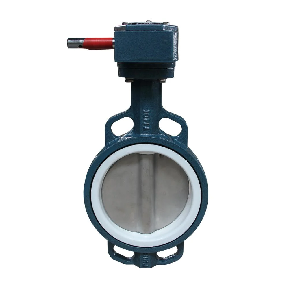 Pn25 Rated OEM Concentric Resilient Rubber Seat Wafer Butterfly Valve Marine Sea Water Use