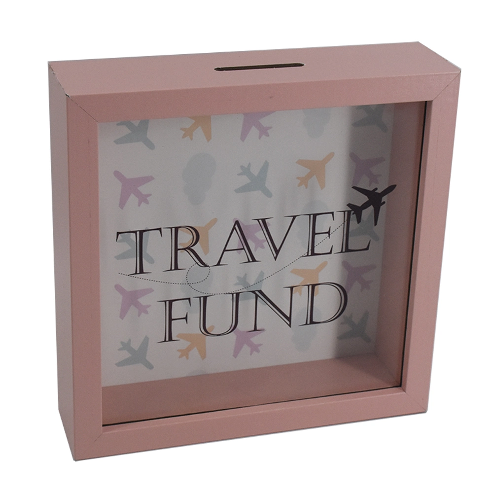 Change Box Coin Money Savings Travel Fund Shadow Box