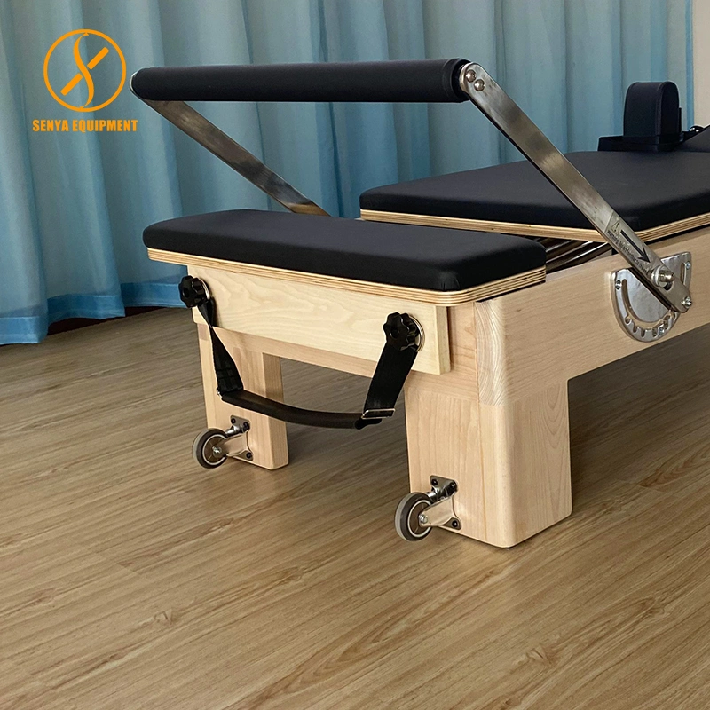 Body Building Gym Home Fitness Equipment Maple Wood Pilates Reformer Machine Commercial Bed