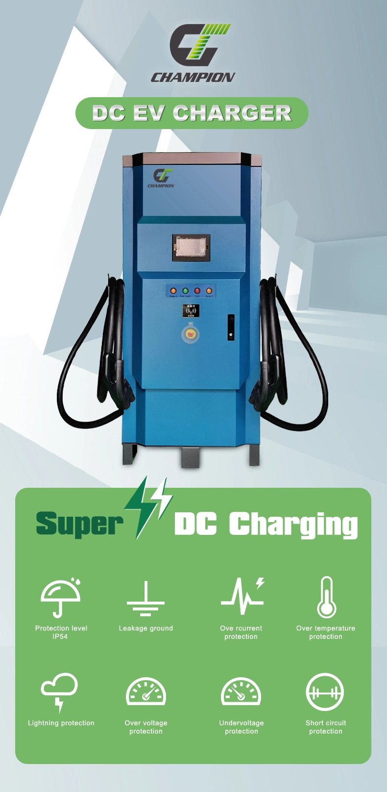 Floor Mount DC EV Operator Charging Station 60kw-240kw Floor-Mounted Wholesale EV Charger