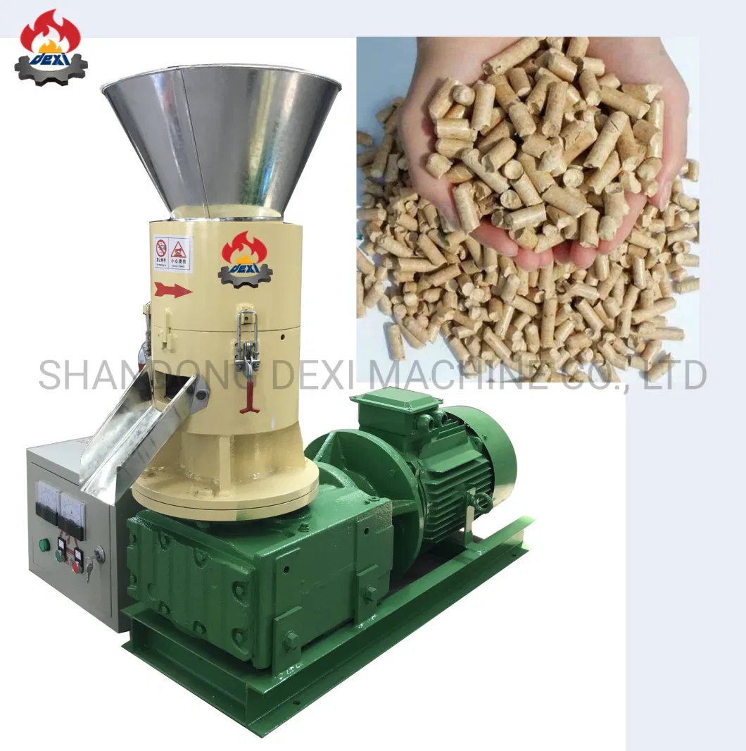 Hot Flat Die Wood Pellet Mill with High Quality Motor Machine