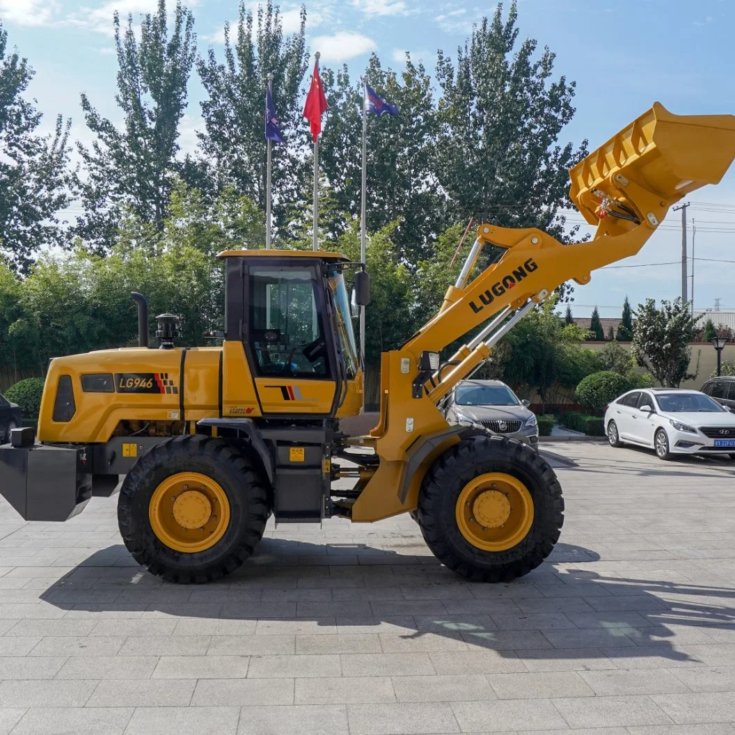 Chinese Front Articulated Steel Chain Protection Wheel Loader 6 Ton