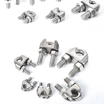  Drop Forged Carbon Stainless Steel Hot Dipped Galvanized Wire Rope Cable Clip