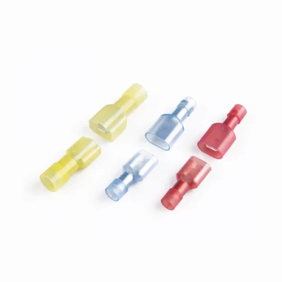  Fdfn2-250 Fdfn2.5-250 Nylon Brass Female Insulated Spade Joint Cable Wire Connector 1.5-2.5mm2 16-14AWG Fdfn Plug