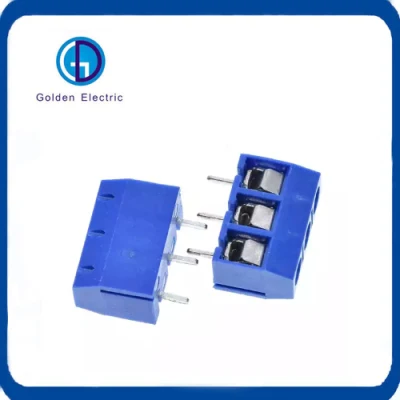 3 Pin 5mm Pitch PCB Screw Mount Type Terminal Block Connector