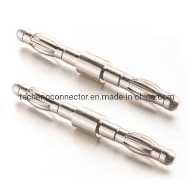 Standard Gold Plating Brass Electrical Plug 4mm 2mm Bullet Banana Plug Connector Male and Female