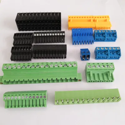  3.5/3.81mm Pitch 300V 8A PCB Screw Terminal Block Pluggable Terminal Block 2 3 4 5 6 7 8 9 10 12 Pin