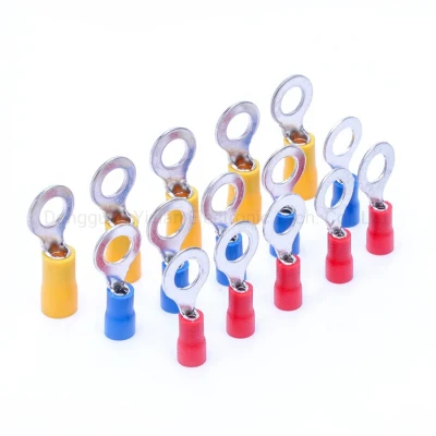Cable Lug Wire Crimp Connector Round Circle Stamping Terminal Insulated Ring Electric Crimp Terminal
