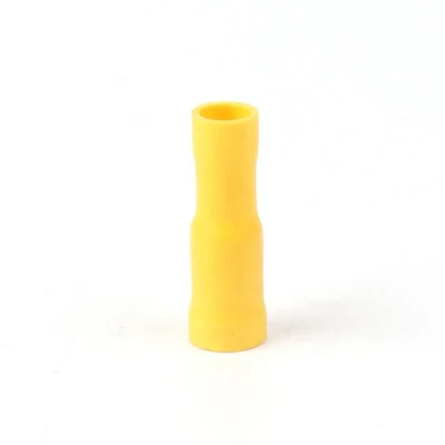 Yellow Vinyl Brass Crimp Cable Disconnects Waterproof Insulated Bullet Female Joint Wire Connector