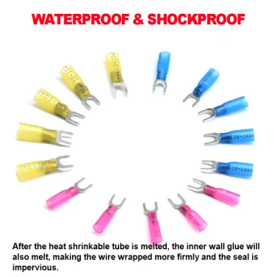  Hampool Full Size HDPE Copper Easy Entry Insulated Motor Shrink Wire Terminals