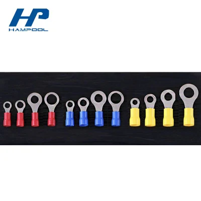 Hampool RV1.25-8 Brass Copper Ring Connector Cold Pressed Terminals