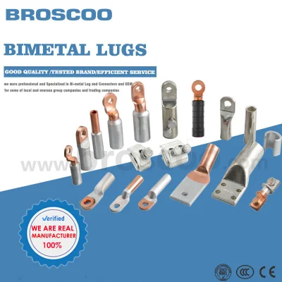 Factory Direct OEM Copper Tube Ring Terminal Cable Lugs Types
