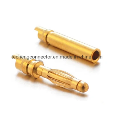 Standard Gold Plating Brass Electrical Plug 4mm 2mm Bullet Banana Plug Connector Male and Female