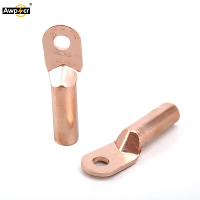 Dt Series 99.9% Pure Copper Cable Lug Conform to Chinese National Standards Red Copper Cable Lugs Crimp Type Terminal
