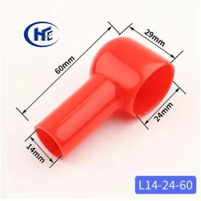  Sc25, Sc35 Sc50 Ring Lug Connection Plastic Cable End Caps PVC Battery Terminal Cap for Vans Rvs Power Cable L14-24-60
