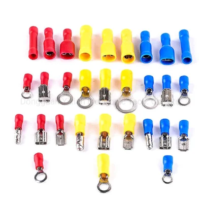 Cable Lug Wire Crimp Connector Round Circle Stamping Terminal Insulated Ring Electric Crimp Terminal