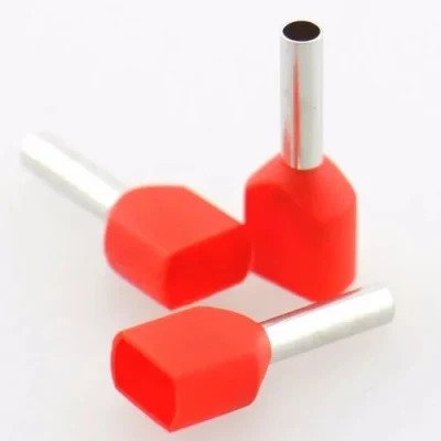  Brass Insulated Fork Crimp Terminals Wire Cord End Spade Connector Terminal