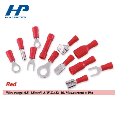 Factory Supply Insulated Ring Fork Pin Blade Flag Bullet Wire Connectors Terminals