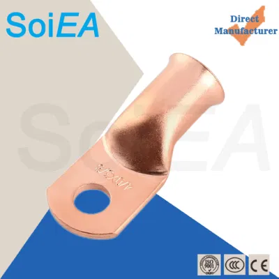 AWG Crimp Pure Copper Tubular Wire Ring Terminal Lugs OEM Battery Cable Ends Connectors Lugs Terminal