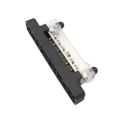 Bus Bar Block 48V 150A Terminals Power Ground Distribution for Car Boat Marine Power Distribution with Ring Terminals