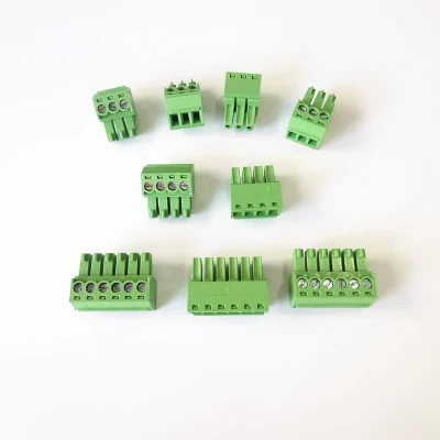 5.08mm Pitch PCB Mount Green Screw Terminal Block Pluggable