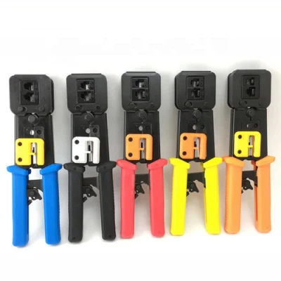 Ez Pass Through Crimper Cat5 CAT6 Stainless Steel Hand Network Ez Crimp Tool
